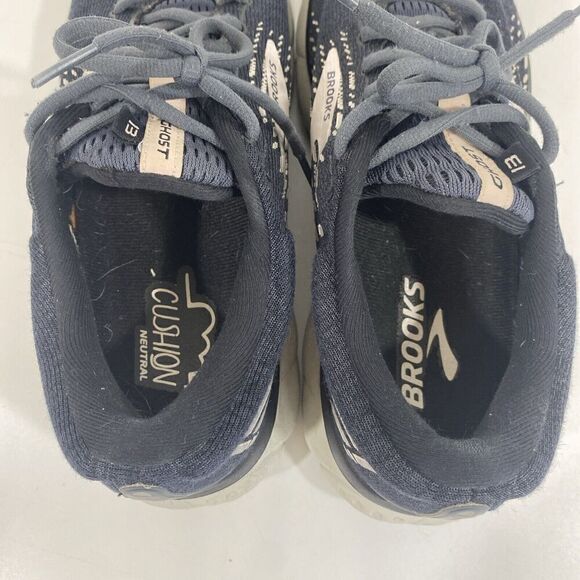 Women’s Brooks Ghost 13 Size 9.5 Gray Pink Running Shoes 1203381B023 - Picture 8 of 9